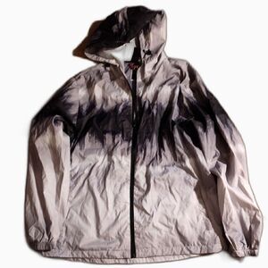 Bleecker & Mercer gray/black windbreaker/raincoat nwt